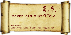 Reichsfeld Viktória névjegykártya